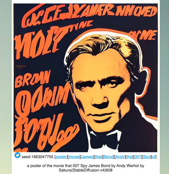 出典:a poster of the movie that 007 Spy James Bond by Andy Warhol by