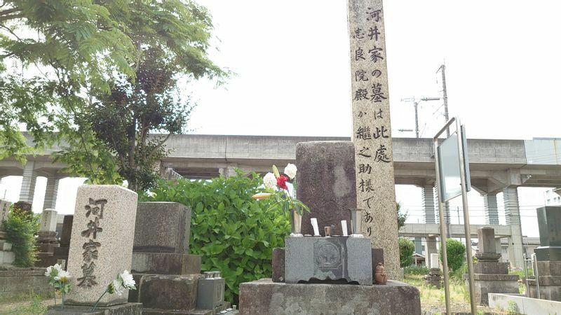 新潟県長岡市栄凉寺にある河井継之助の墓（筆者撮影）