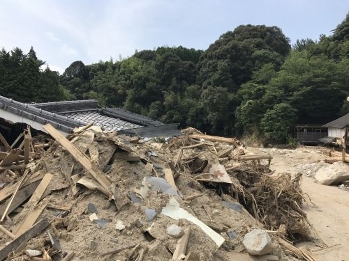2017年の九州北部豪雨で福岡県朝倉市では大きな水害に見舞われた。（著者撮影）