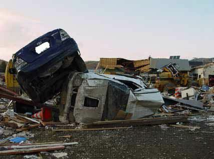2006年11月7日北海道佐呂間町の竜巻被害（気象庁）