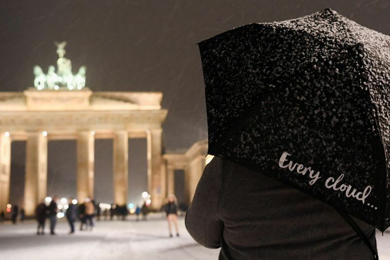 雪化粧したドイツベルリン