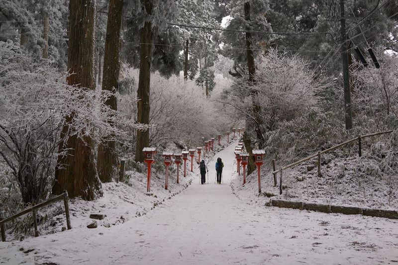 金剛山、静寂に包まれる冬の一日