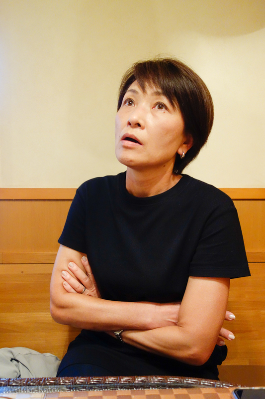 中井町議の加藤久美さんは、個人的にワンステの元生徒の支援を続けている／筆者撮影