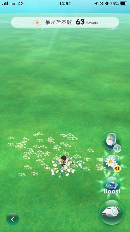 「ピクミン ブルーム」をプレーして、花がない場所を見つけると新鮮に感じる人もいるはず。うまく花を咲かせれば、メッセージを作ることもできる?