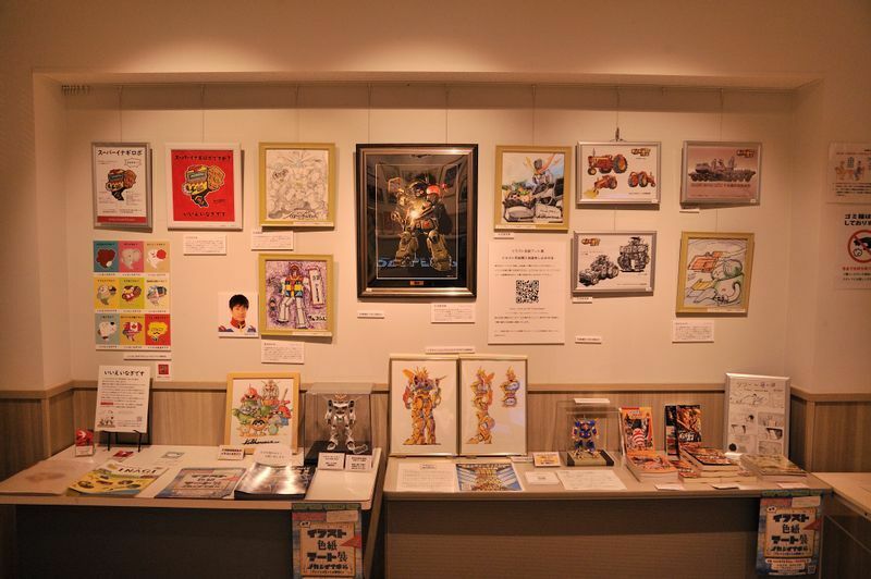 「イラスト色紙アート展」では、大河原さんをはじめとする作家の大半がオリジナルロボットを描いているのも特徴だ