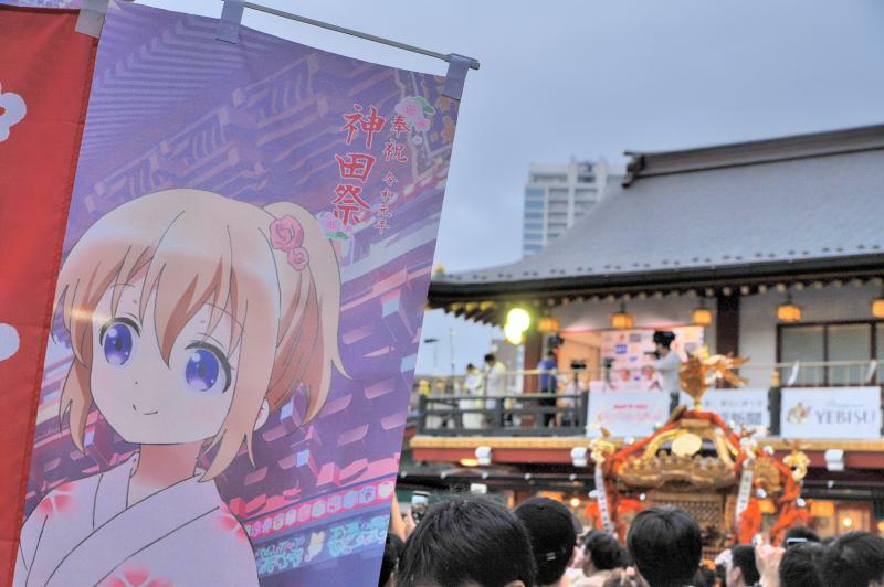 2019年の神田祭では『ご注文はうさぎですか？』、『バンドリ！』など様々な作品とコラボした