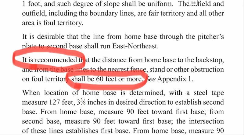 「Official Baseball Rules」2021年版より抜粋（赤丸は筆者が記入）