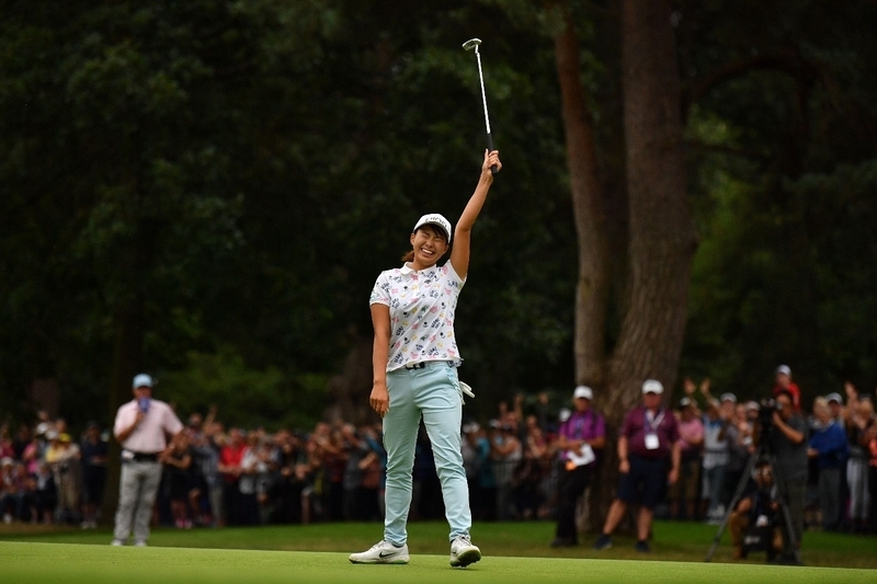 昨年の全英女子オープンではメジャー初出場で初優勝を成し遂げた（写真：AFP/アフロ）