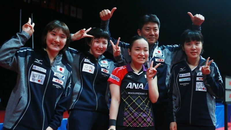 2016年世界ジュニアで優勝した日本（提供：ITTF/アフロ）