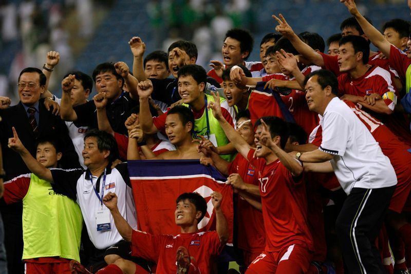 1966年イングランド大会以来、44年ぶりのW杯出場を決めた北朝鮮代表