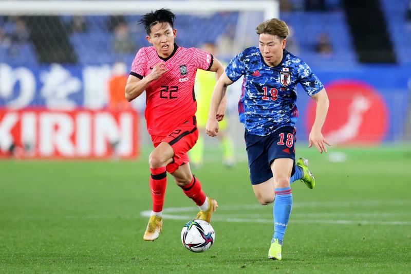 2021年3月の国際親善試合で日本に0－3で敗れた韓国