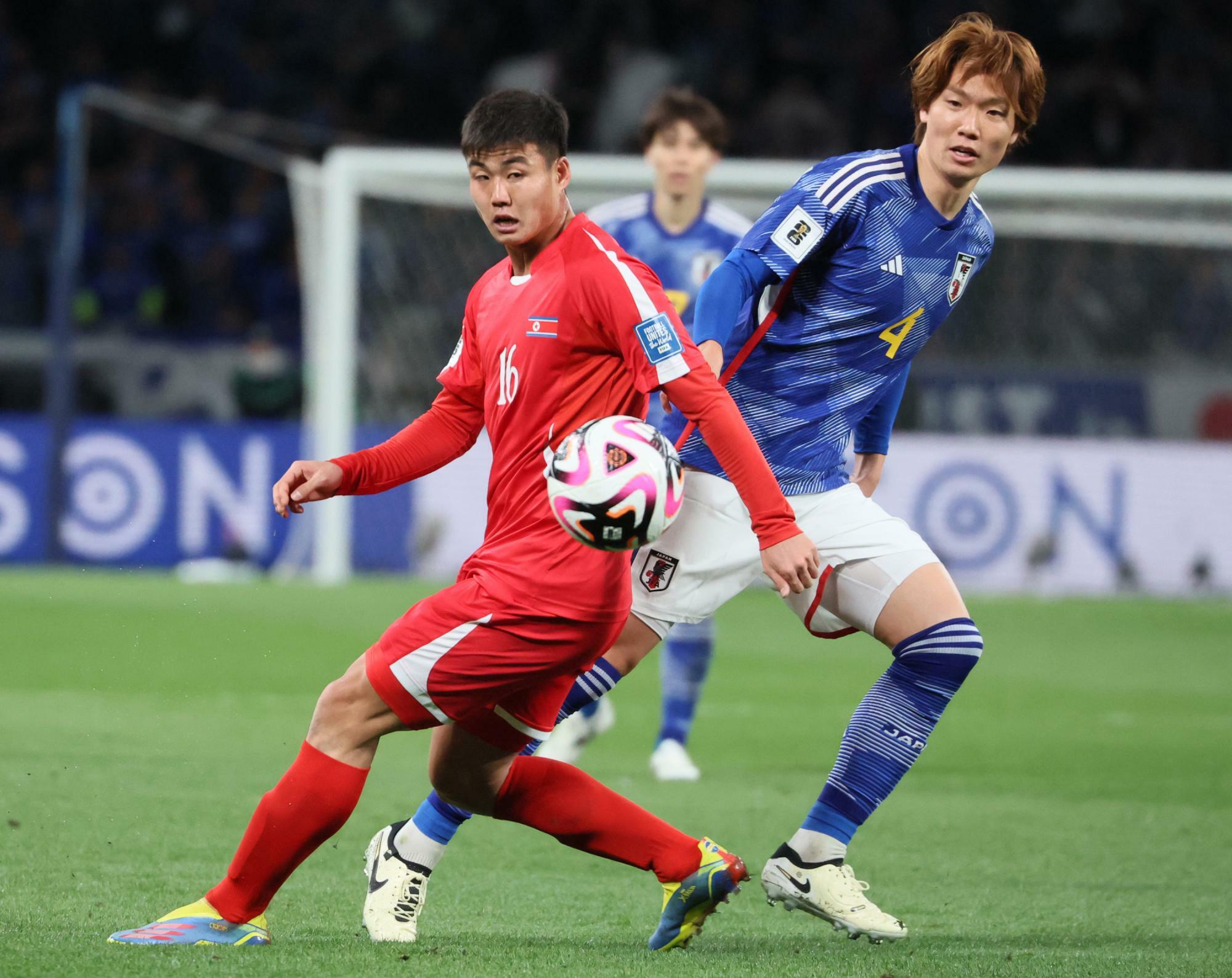 3月のW杯アジア2次予選で北朝鮮は日本に0－1で敗れた