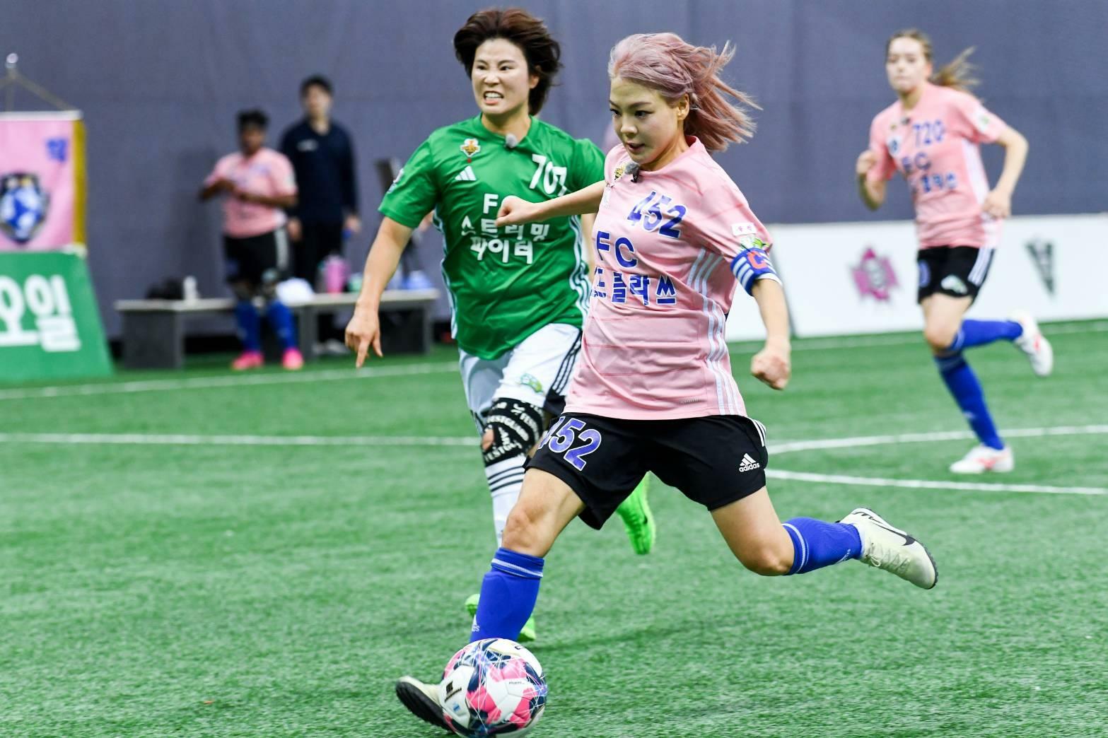 サッカーの番組でもゴールを量産して一気にその名が韓国中に広がった（写真・本人提供）