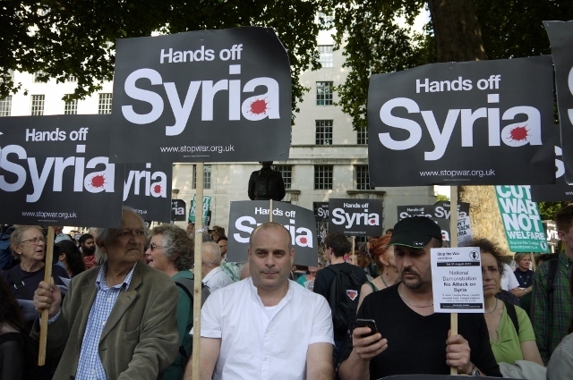 シリア介入に反対する市民集会（同）