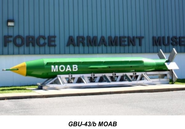  GBU-43/B MOAB（アメリカ空軍兵器博物館HP)