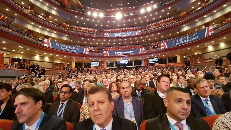 9月30日に開幕した保守党大会（筆者撮影）