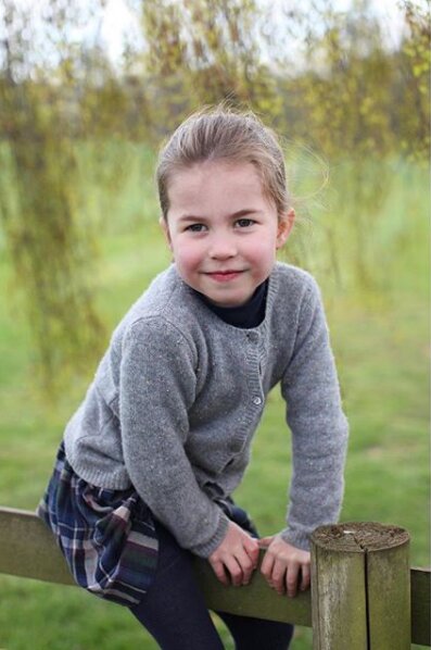 4歳になったシャーロット王女（C）The Duchess of Cambridge/Instagaram