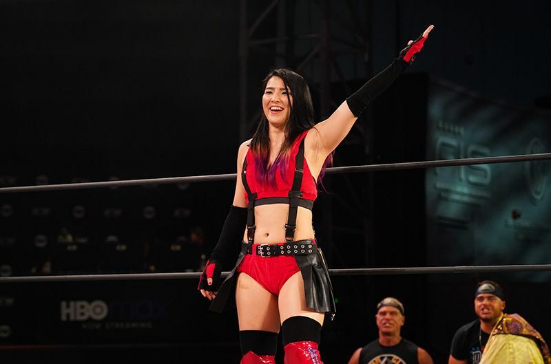 日米での女子プロレスの「規模の違いに驚いた」と言う志田光（写真提供：AEW）