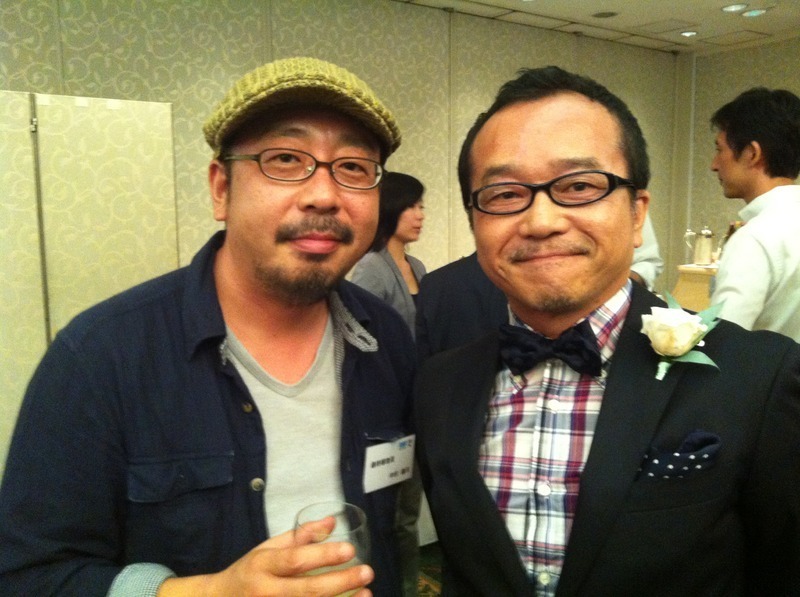 中村義洋監督(左)と筆者@レセプション