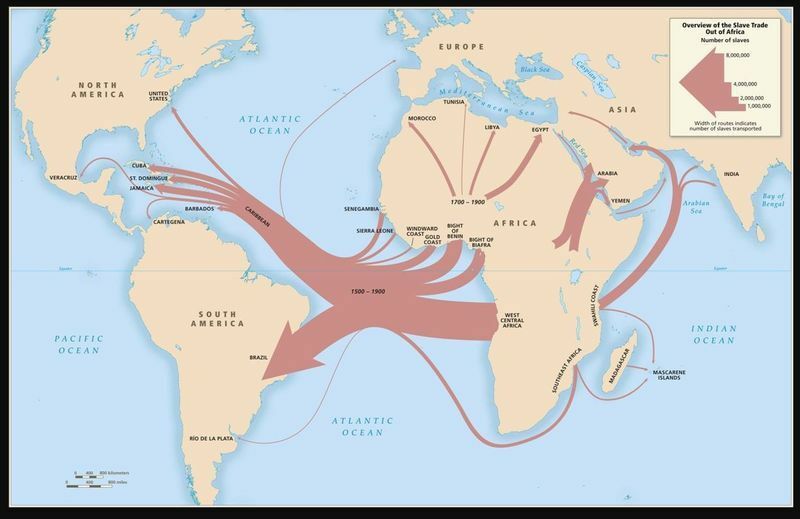 国連の奴隷貿易を説明するイラスト（ウェブサイトから）