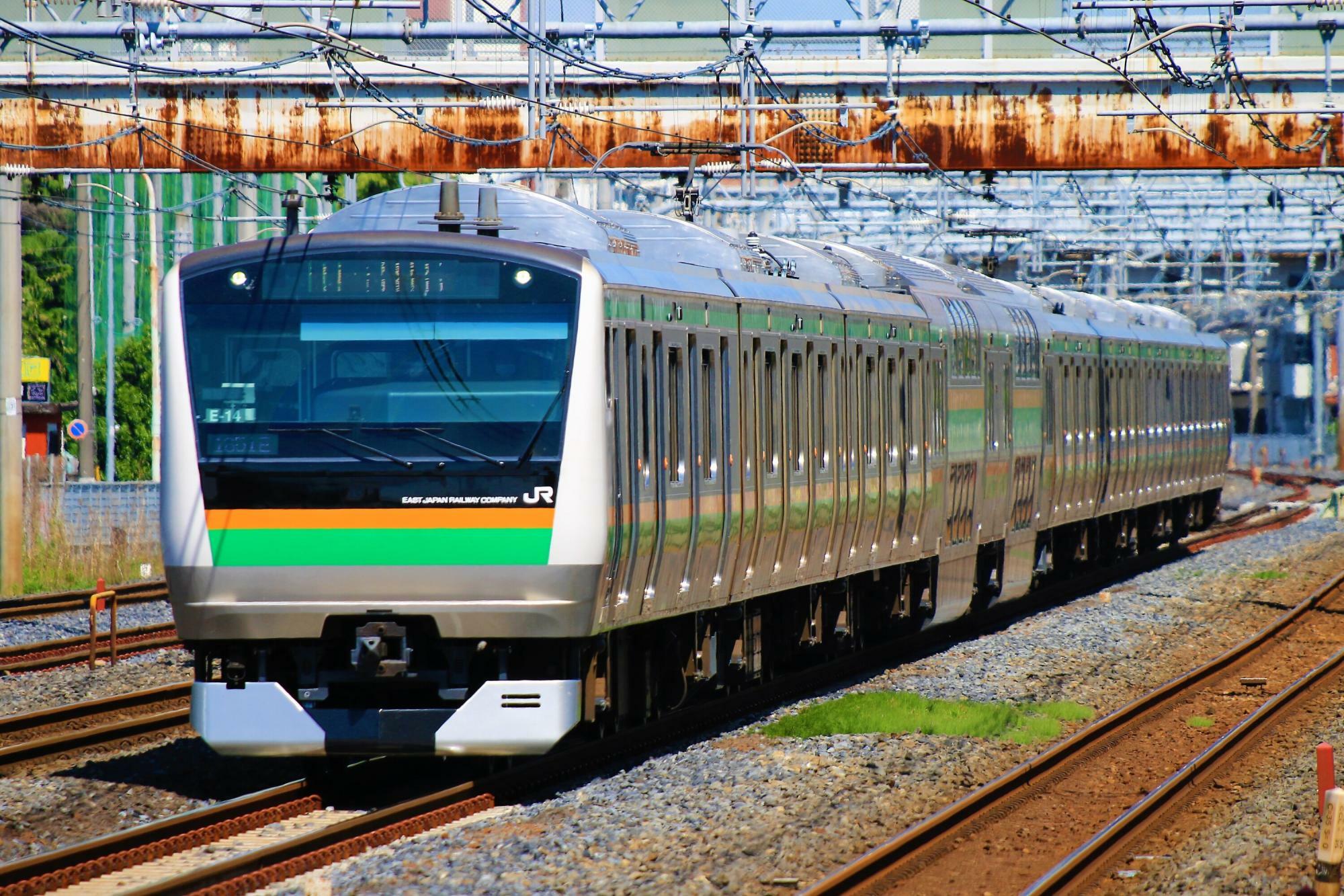 上野東京ラインの中距離電車