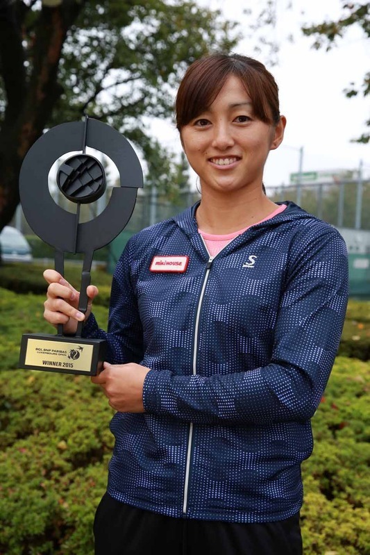 ルクセンブルク大会で、WTAツアー初優勝を飾った土居美咲
