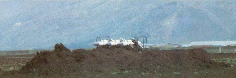 1982年にベカー高原で撮影されたシリア軍のクヴァドラート地対空ミサイル