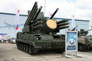 ソチに配備されているのと同じパンツィリ-S1短距離防空システム