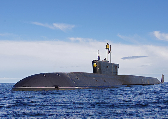 カムチャッカ半島に配備された最新鋭原潜アレクサンドル・ネフスキー（ロシア国防省）