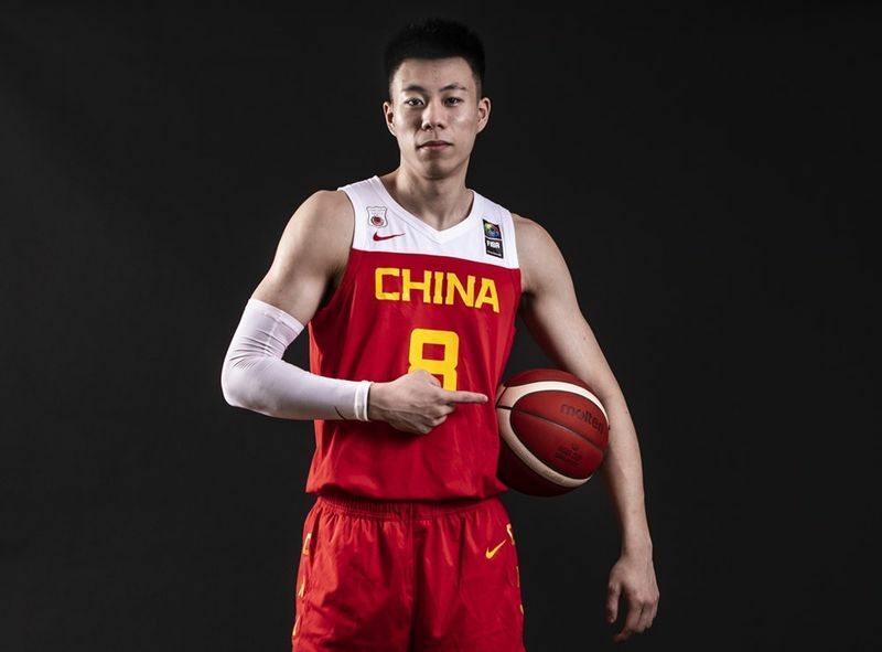 初のA代表デビューを飾る“中国の未来”張鎮麟（ジャン・ジェンリン）写真／FIBA.com