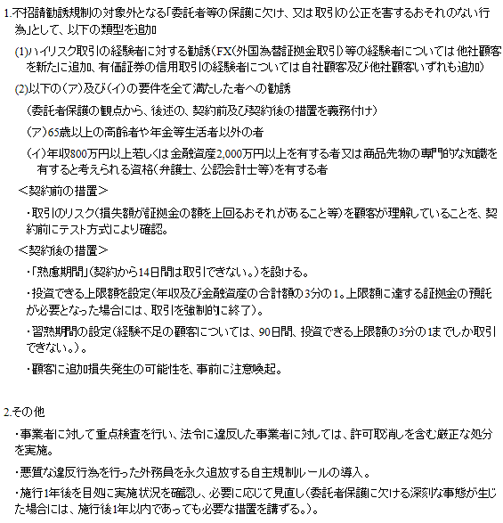 先物勧誘の電話は掛かってくるのか？ 商品先物取引の勧誘規制見直し