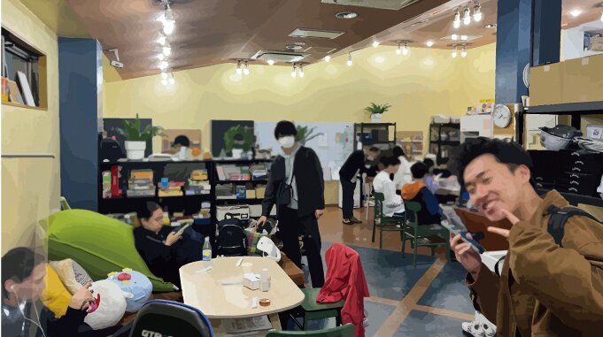 認定NPO法人育て上げネットが運営する「夜のユースセンター」（東京都立川市）毎回20名から40名ほどの若者が居場所を利用する。（写真: 育て上げネット）