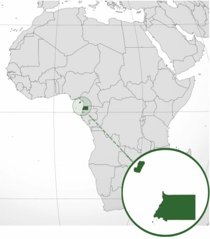 赤道ギニアの位置（Wikipediaより）