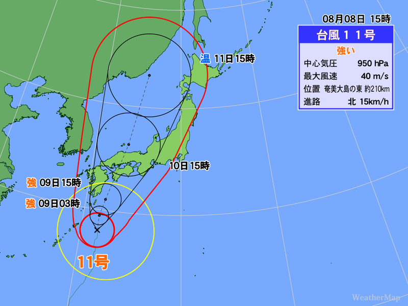 台風11号、西日本に上陸へ 危険を避ける行動を（増田雅昭 