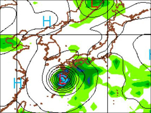 来週後半、台風（もしくは熱帯低気圧）の接近を予測するデータの一つ（NOAAより）