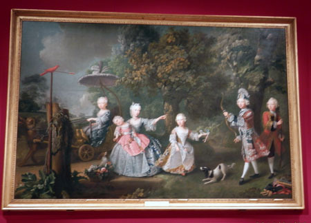 エリザベス女王の私邸に飾られていた初公開作品（筆者撮影）