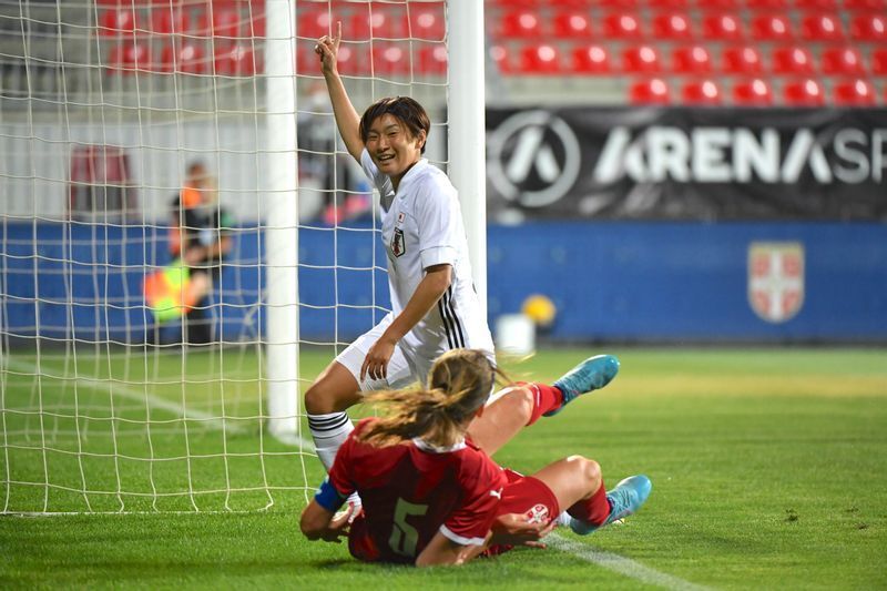 出場わずか2分でゴールを決めた千葉玲海菜（写真提供：JFA）