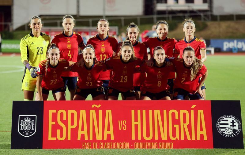 スペイン女子代表／写真は今年9月のW杯欧州予選
