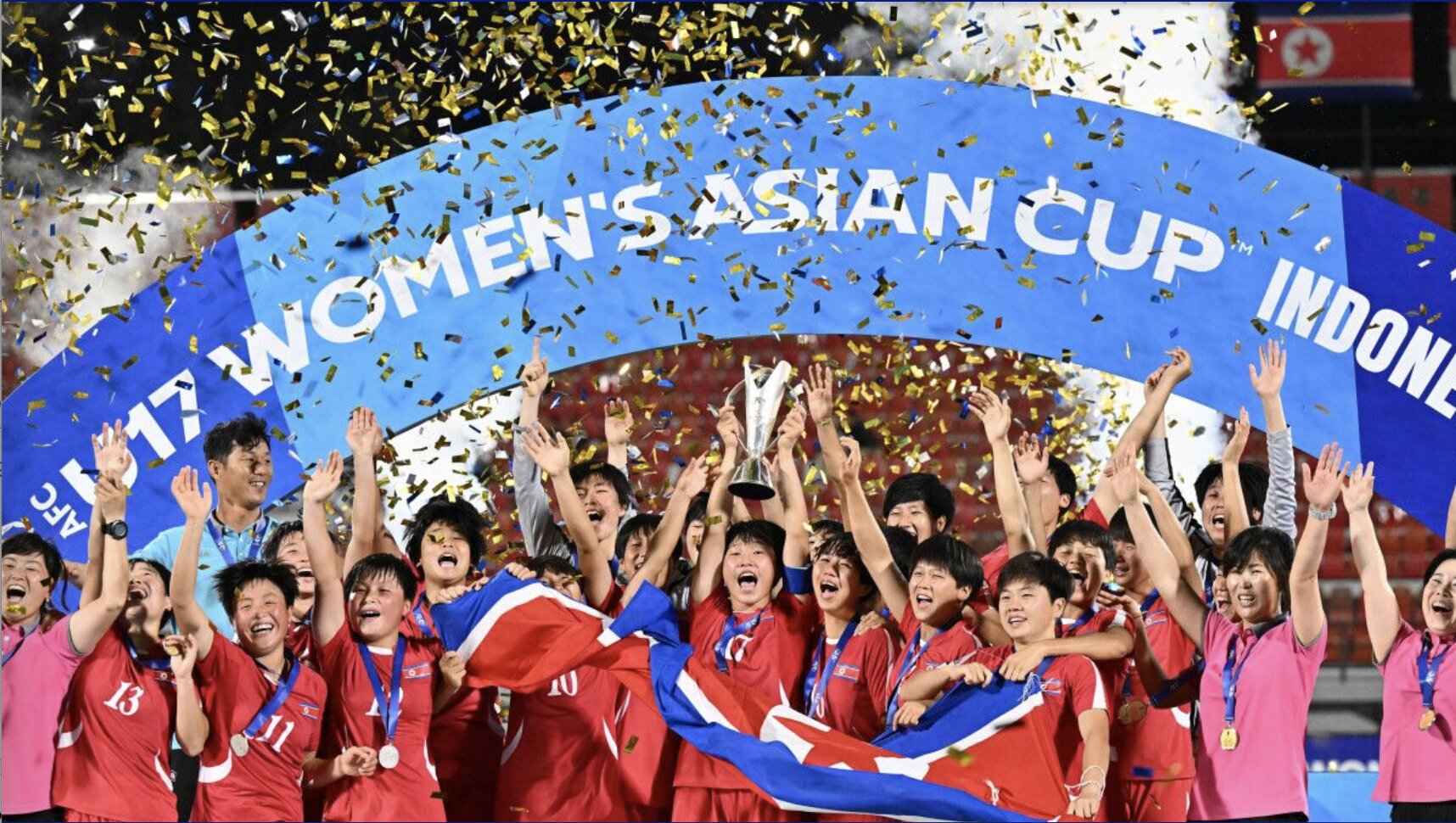 北朝鮮が無失点優勝を果たした（写真：AFC）
