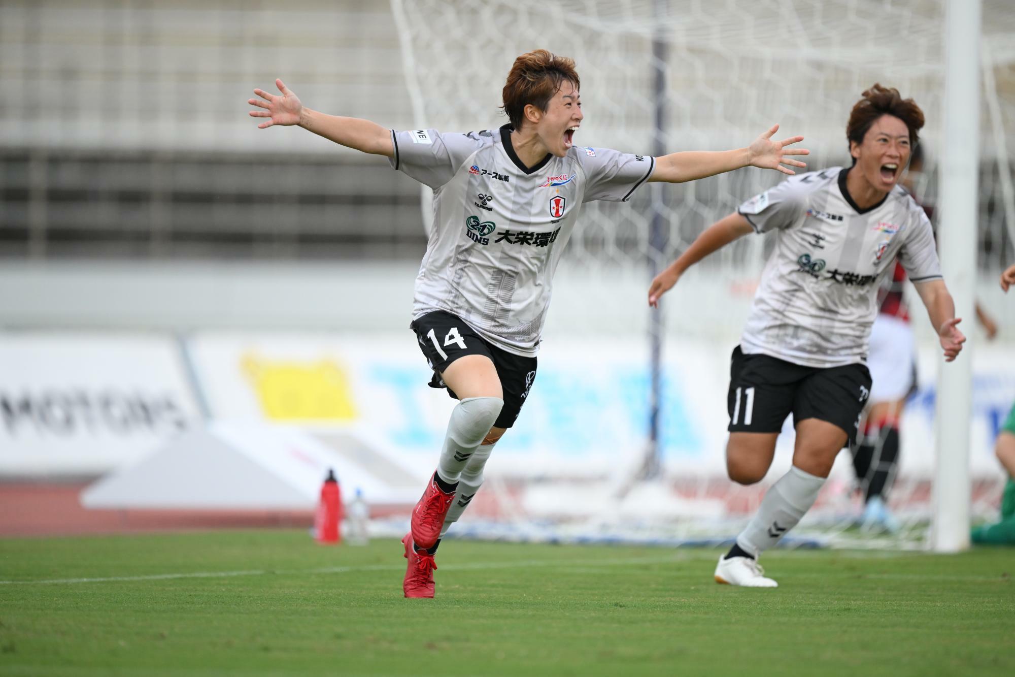 水野蕗奈のゴールが決勝点になった（写真提供：WEリーグ）