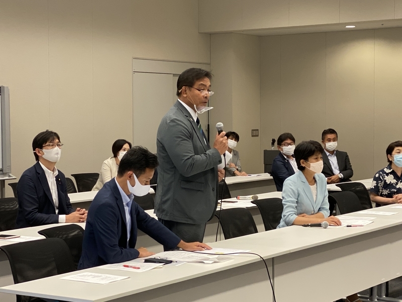 LGBT議連会長、自民党・馳浩議員(筆者撮影)