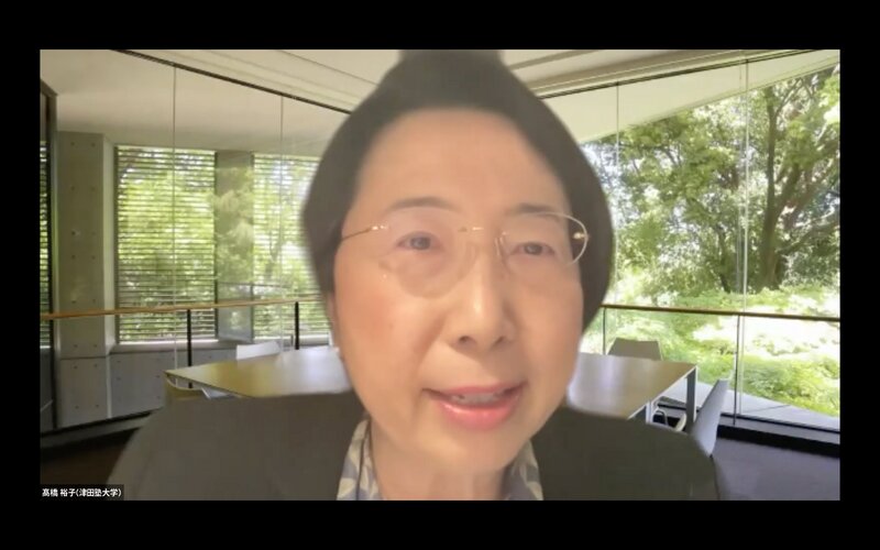 津田塾大学教授の髙橋裕子さん(筆者撮影)