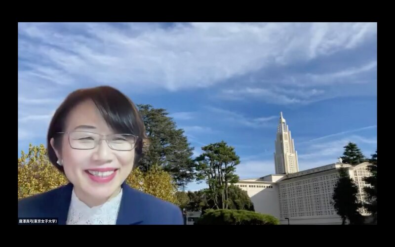 東京女子大学教授の唐澤真弓さん(筆者撮影)