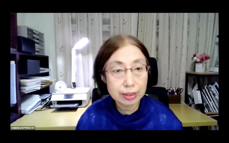 奈良女子大名誉教授、追手門学院大学教授の三成美保さん(筆者撮影)