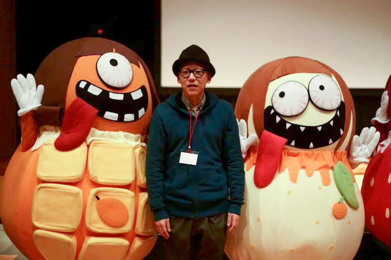 第6回「ちば映画祭」の様子。「あすなろ参上!」のゆるキャラ、ゆるキュンと(ちば映画祭提供)