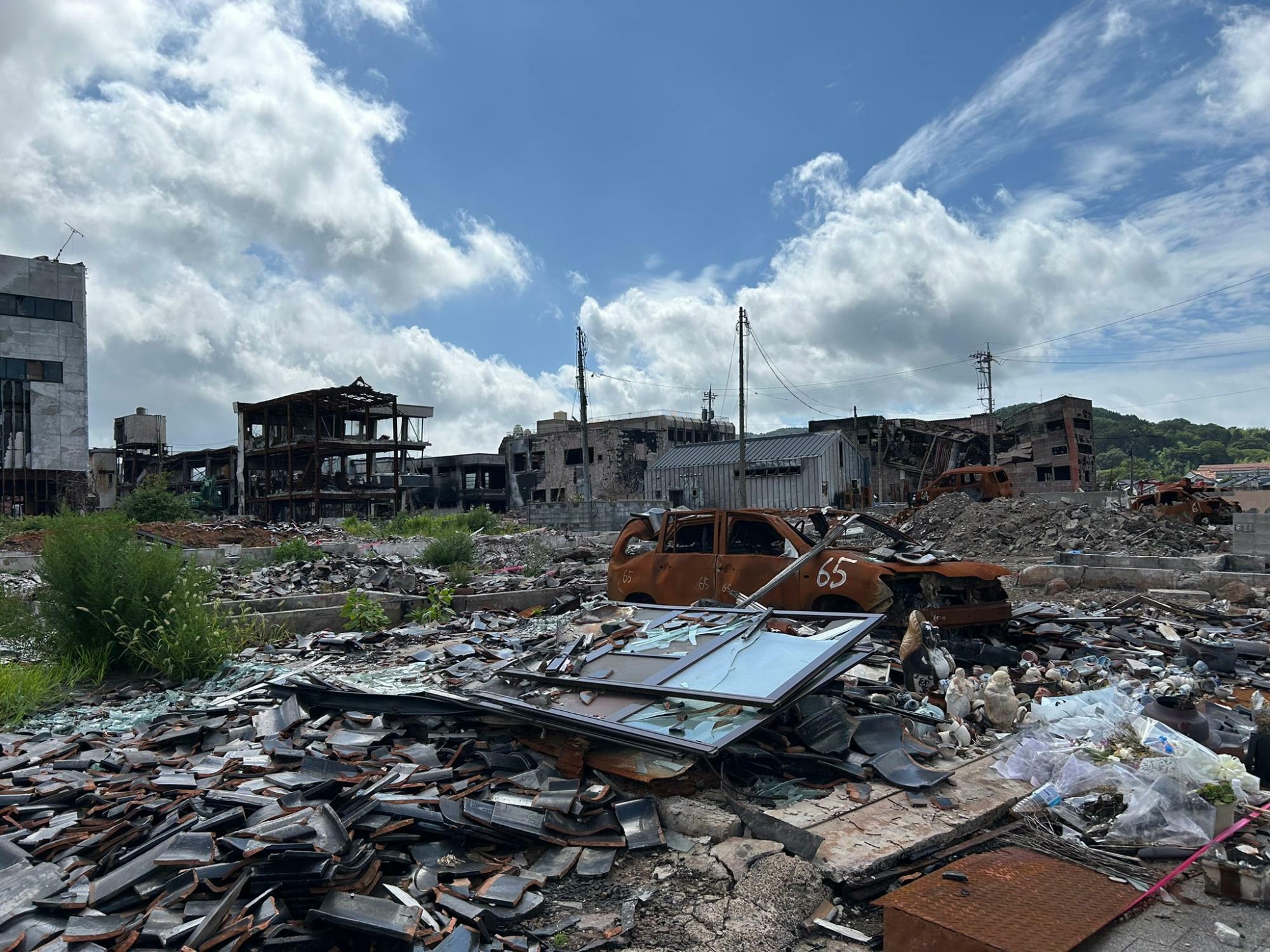 市民の台所として親しまれた輪島朝市も震災による火災により焼失した（写真：筆者撮影）