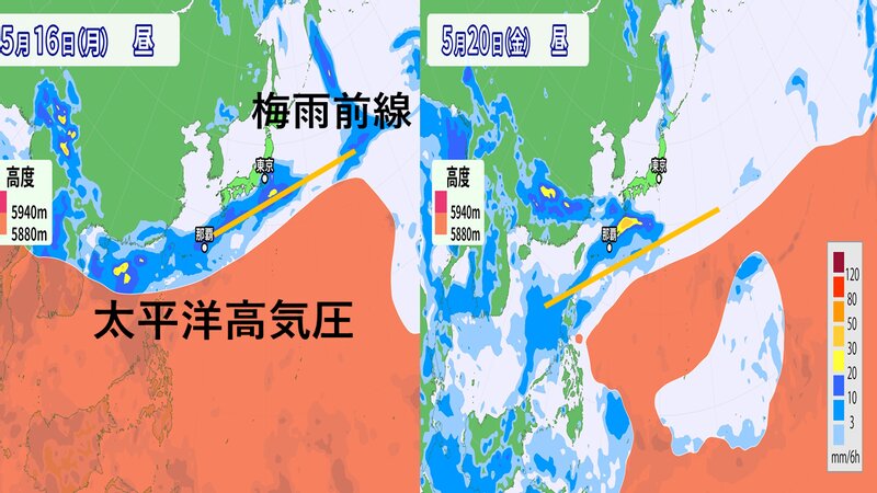 （画像　ウェザーマップ　文字を筆者加工）