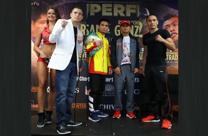 左からクアドラス、シーサケット、ゴンサレス、エストラーダの４人（写真：BoxingScene.com）
