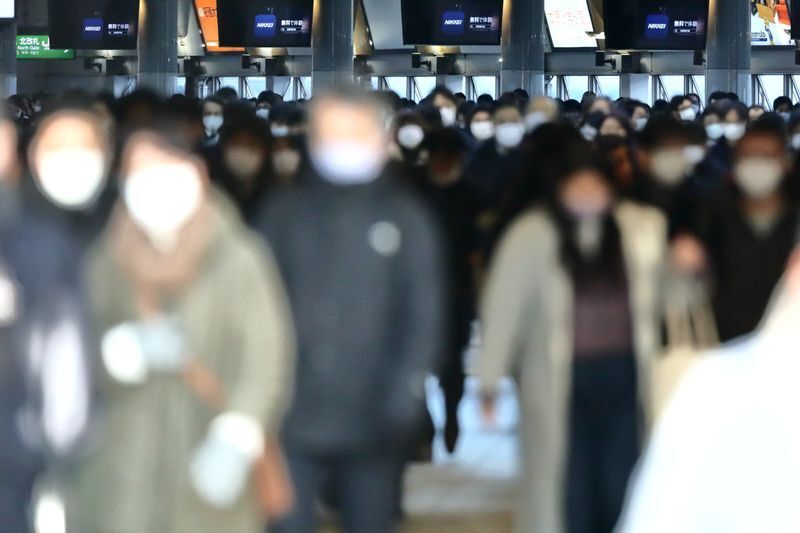 テレビをはじめとしたメディアで度々流れた品川駅の通勤の様子