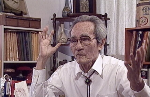 元沖縄新報記者　故 大山一雄さん1993年筆者撮影